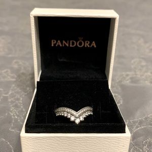 Pandora sterling silver size 8 ring.